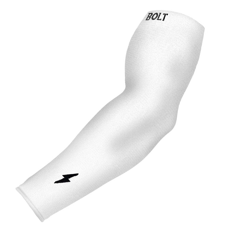BRUCE BOLT Graduated Compression Arm Sleeve - WHITE - Image 1